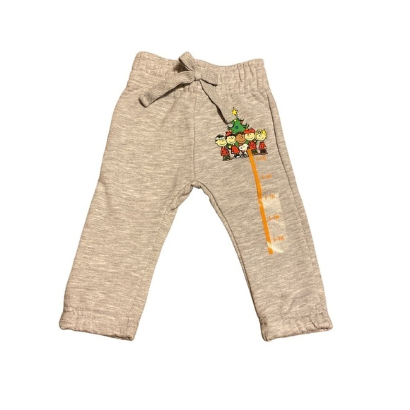 Baby Peanuts Charlie Brown & Snoopy Christmas Sweatpants - Picture 1 of 5